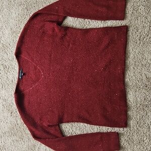 I.N.C. International Concepts Red Sweater With Subtle Red Sequin Detailing, XL